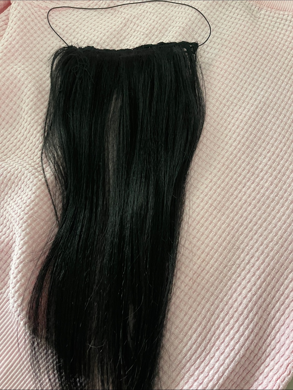 Jet Black 12 inch Halo Extension - Women Hair